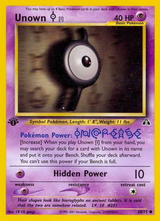 Image for Unown [I] (68/75) - Pokemon