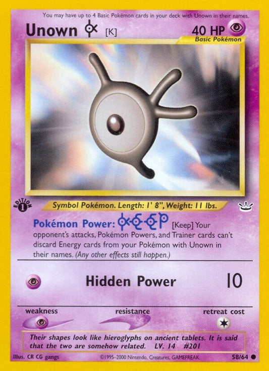 Image for Unown [K] (58/64) - Pokemon