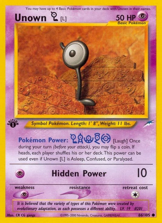 Image for Unown [L] (086/105) - Pokemon