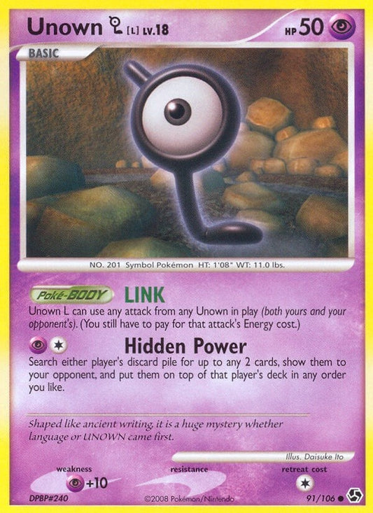 Image for Unown [L] (91/106) - Pokemon