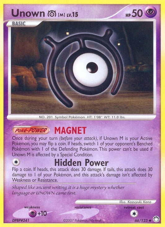Image for Unown [M] (66/123) - Pokemon