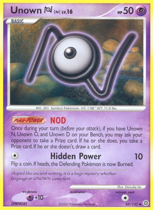 Image for Unown [N] (69/132) - Pokemon