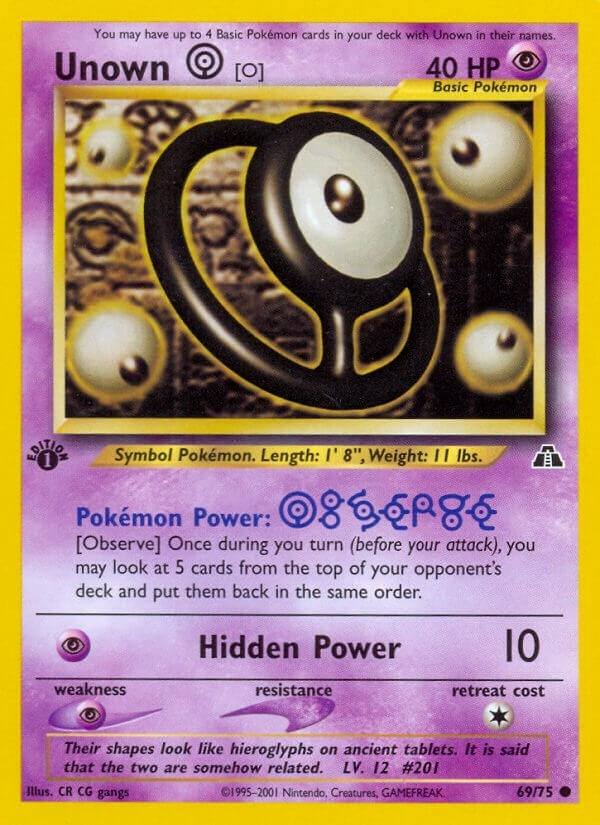Image for Unown [O] (69/75) - Pokemon