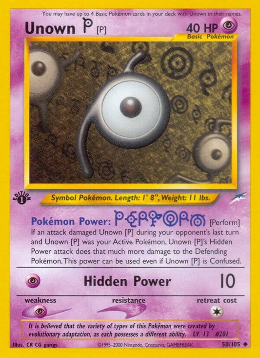 Image for Unown [P] (058/105) - Pokemon