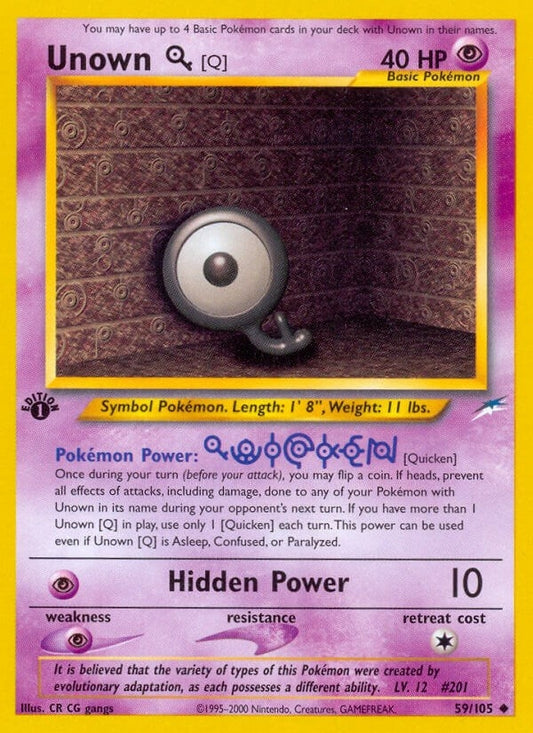 Image for Unown [Q] (059/105) - Pokemon