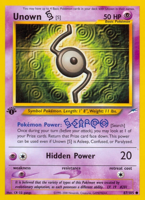 Image for Unown [S] (087/105) - Pokemon