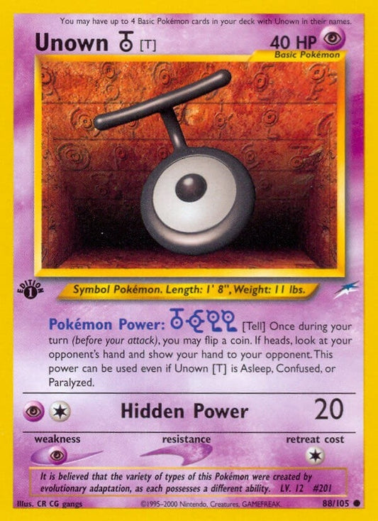Image for Unown [T] (088/105) - Pokemon