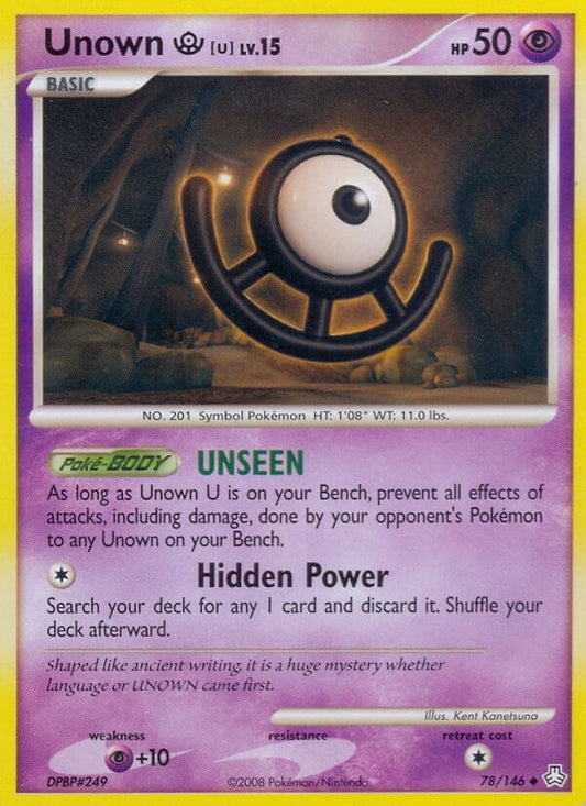Image for Unown (U) (78/146) - Pokemon