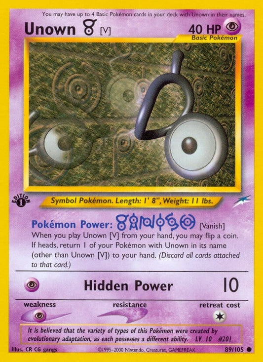 Image for Unown [V] (089/105) - Pokemon