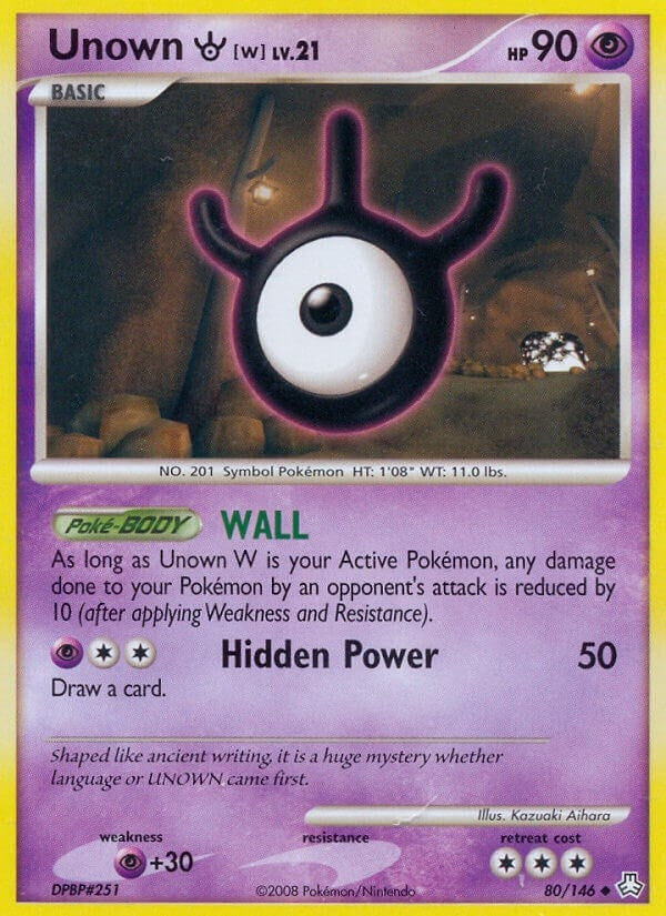 Image for Unown (W) (80/146) - Pokemon