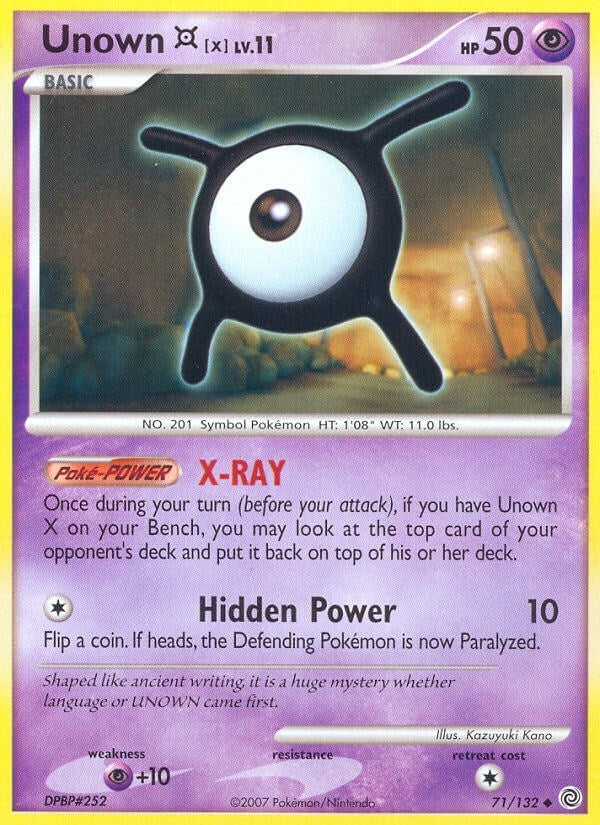 Image for Unown [X] (71/132) - Pokemon