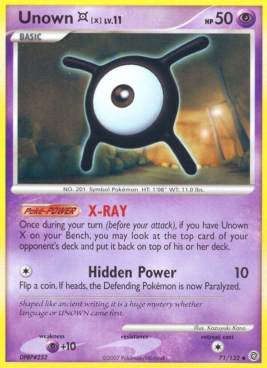 Image for Unown [X] (71/132) - Pokemon