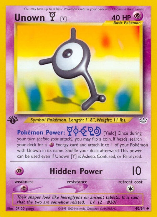 Image for Unown [Y] (40/64) - Pokemon