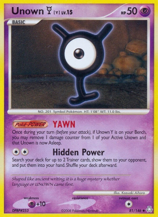 Image for Unown (Y) (81/146) - Pokemon