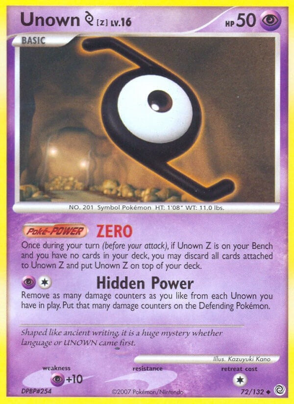 Image for Unown [Z] (72/132) - Pokemon