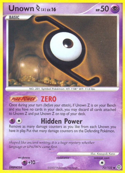 Image for Unown [Z] (72/132) - Pokemon