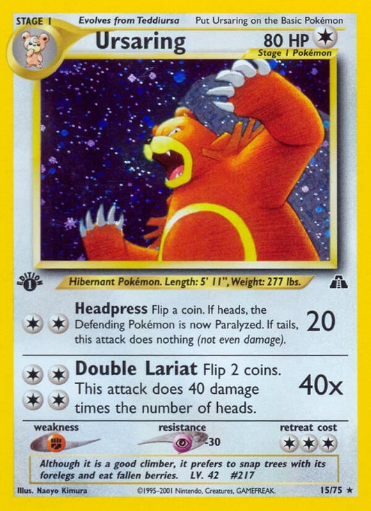 Image for Ursaring (15) (15/75) - Pokemon