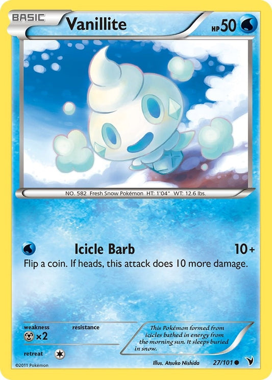 Image for Vanillite (27/101) - Pokemon