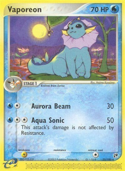 Image for Vaporeon (25/100) - Pokemon