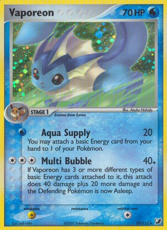 Image for Vaporeon (19/115) - Pokemon