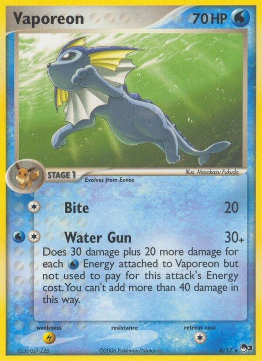 Image for Vaporeon (006/017) - Pokemon