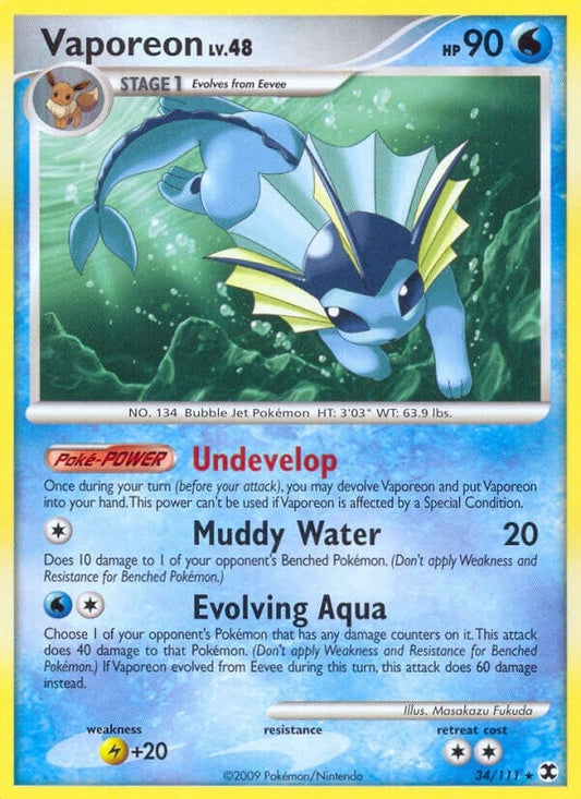 Image for Vaporeon (34/111) - Pokemon
