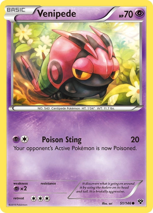 Image for Venipede (51/146) - Pokemon