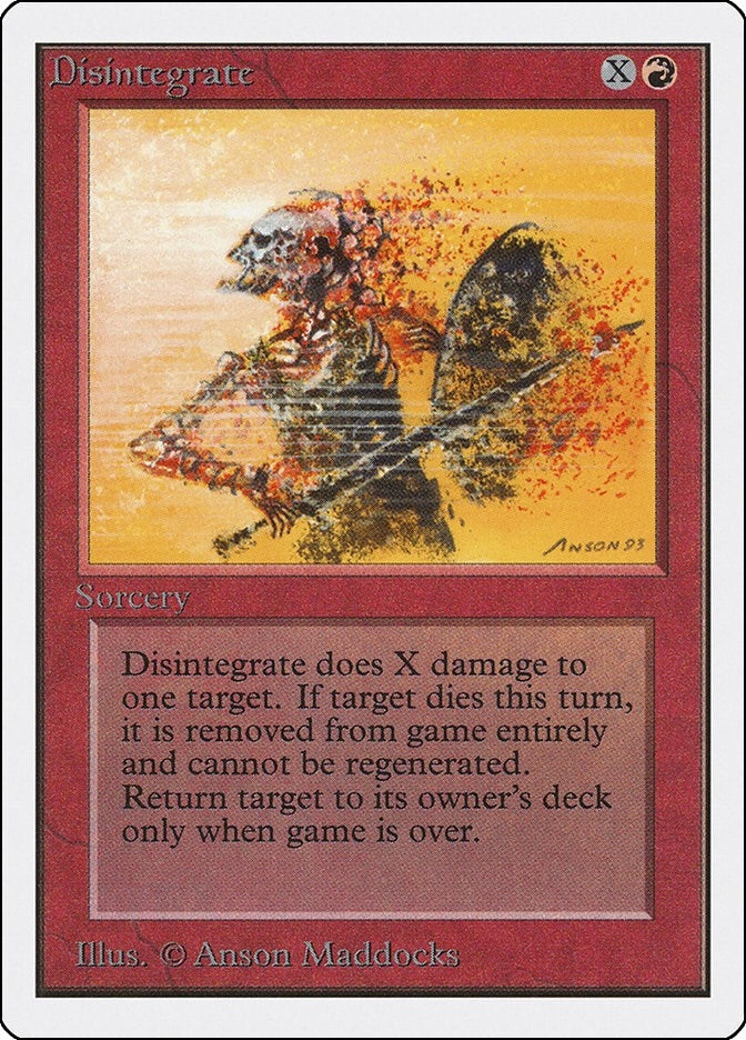 Image for Disintegrate - Magic: The Gathering