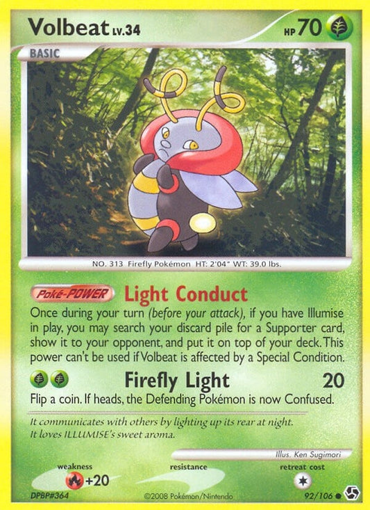 Image for Volbeat (92/106) - Pokemon