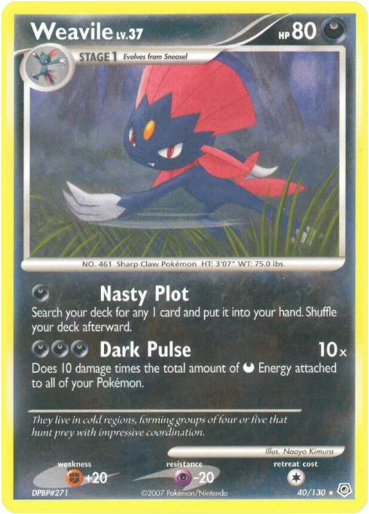 Image for Weavile (40/130) - Pokemon