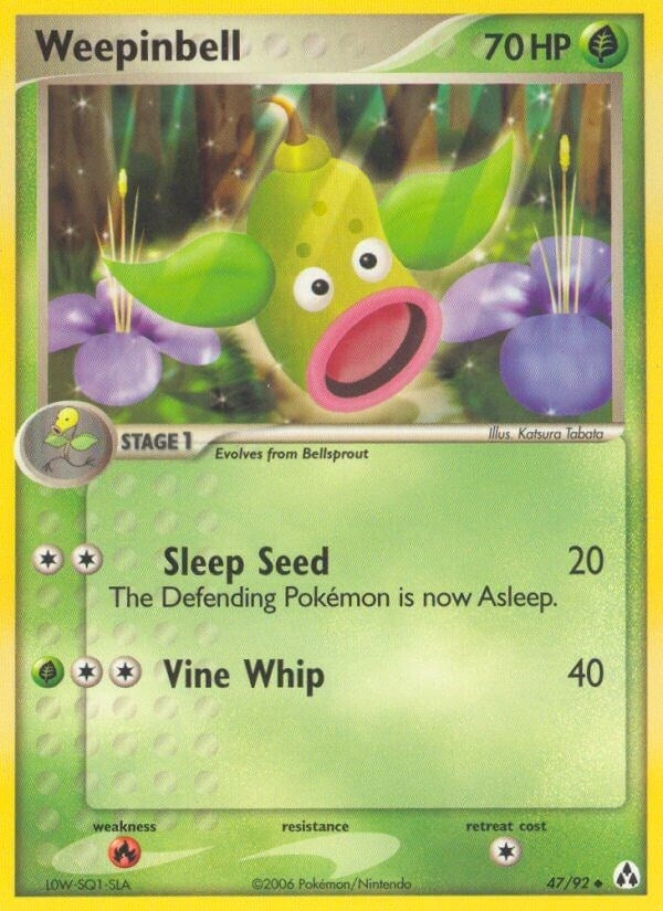 Image for Weepinbell (47/92) - Pokemon