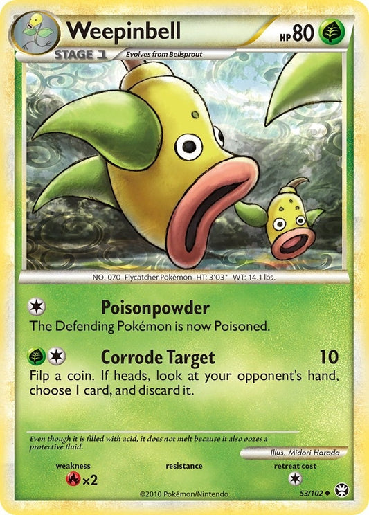 Image for Weepinbell (53/102) - Pokemon
