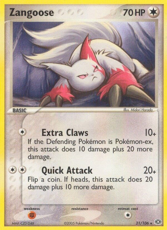 Image for Zangoose (21/106) - Pokemon