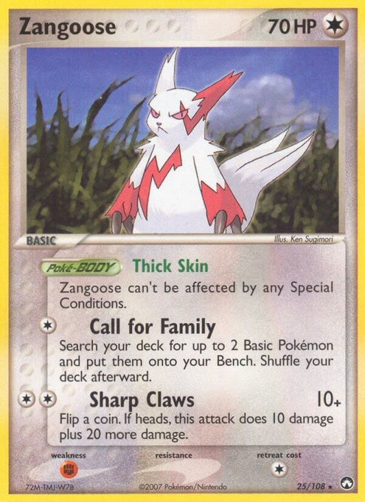 Image for Zangoose (25/108) - Pokemon