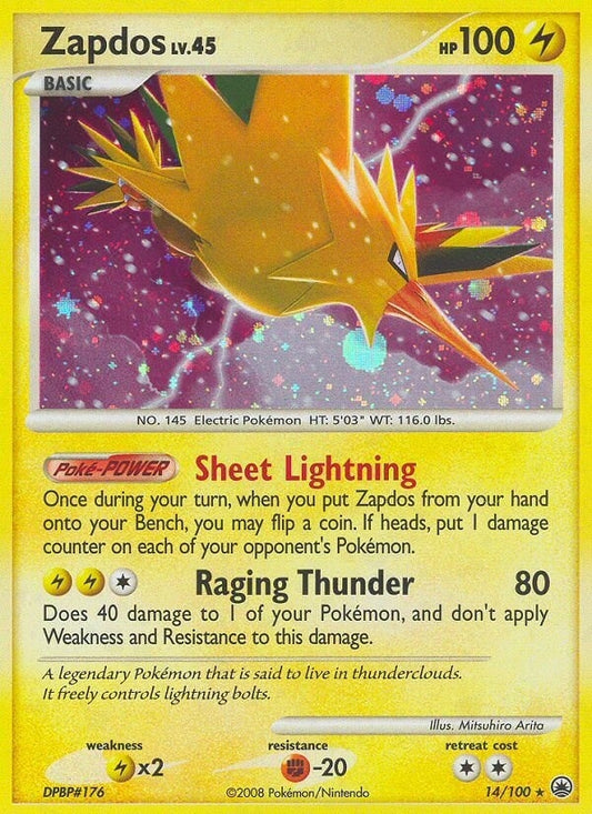 Image for Zapdos (14/100) - Pokemon