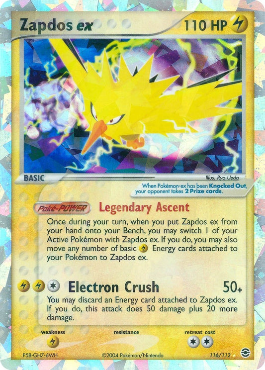 Image for Zapdos ex (116/112) - Pokemon