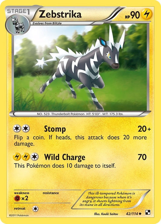 Image for Zebstrika (42) (42/114) - Pokemon