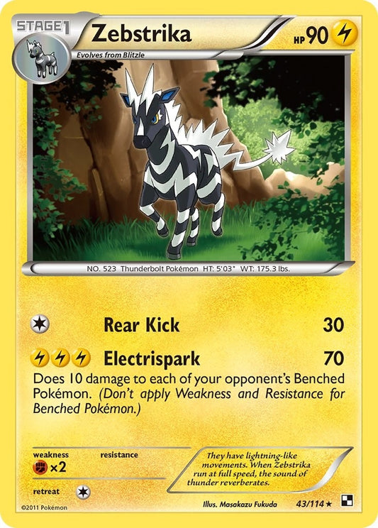 Image for Zebstrika (43) (43/114) - Pokemon