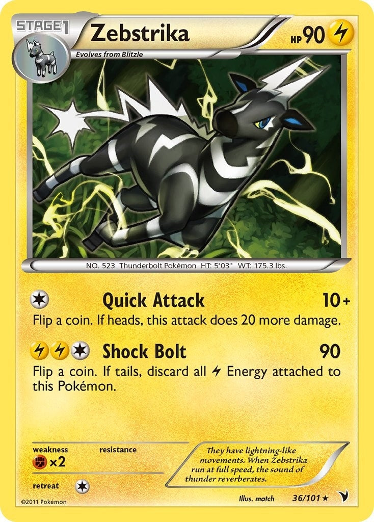 Image for Zebstrika (36/101) - Pokemon
