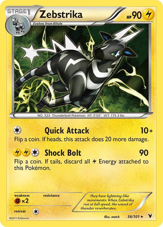 Image for Zebstrika (36/101) - Pokemon