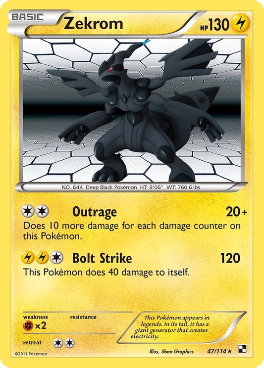 Image for Zekrom (47/114) - Pokemon