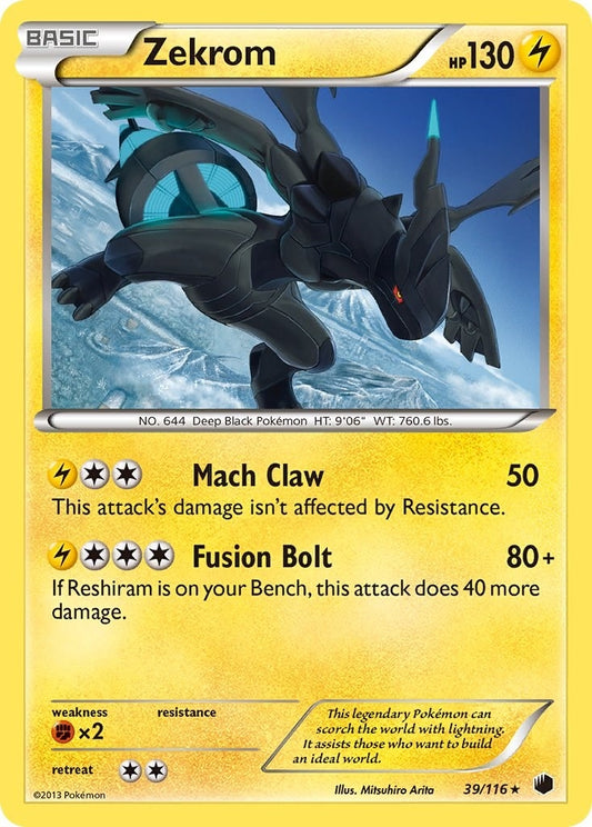 Image for Zekrom (39/116) - Pokemon
