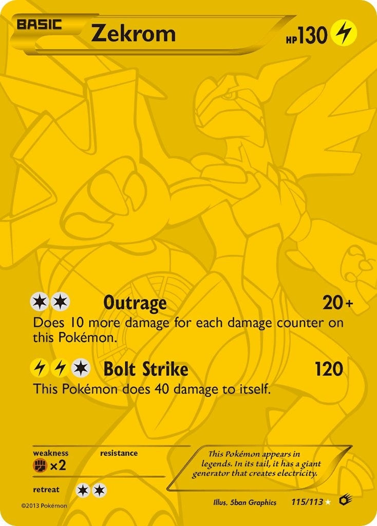 Image for Zekrom (115 Full Art Secret Rare) (115/113) - Pokemon