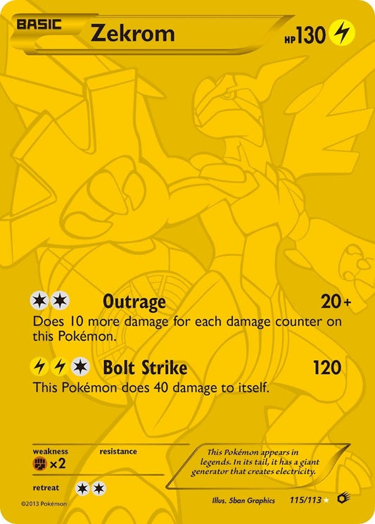 Image for Zekrom (115 Full Art Secret Rare) (115/113) - Pokemon