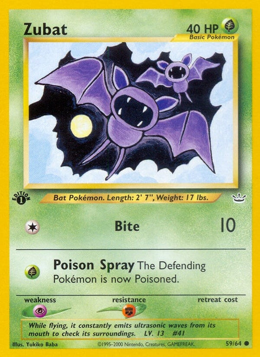 Image for Zubat (59/64) - Pokemon