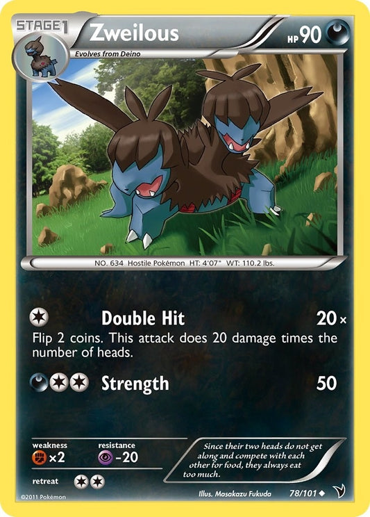 Image for Zweilous (78/101) - Pokemon