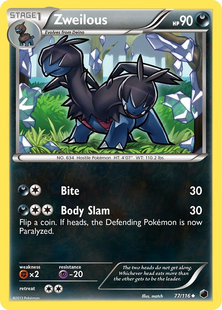 Image for Zweilous (77/116) - Pokemon