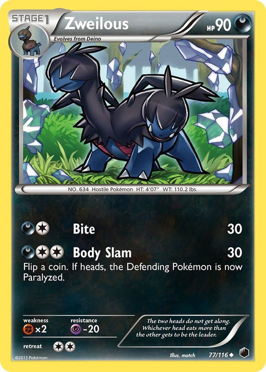Image for Zweilous (77/116) - Pokemon