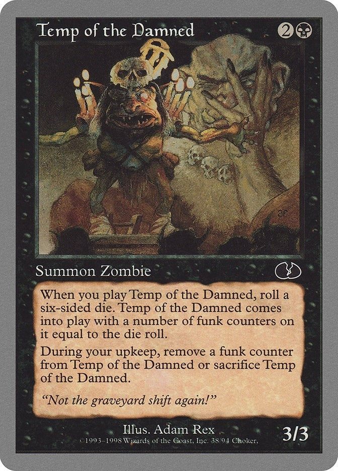 Image for Temp of the Damned (38) - Magic: The Gathering
