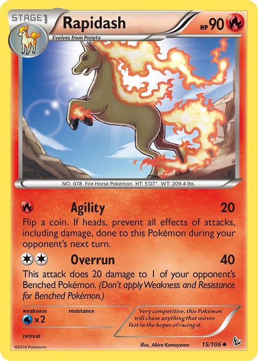 Image for Rapidash (15/106) - Pokemon